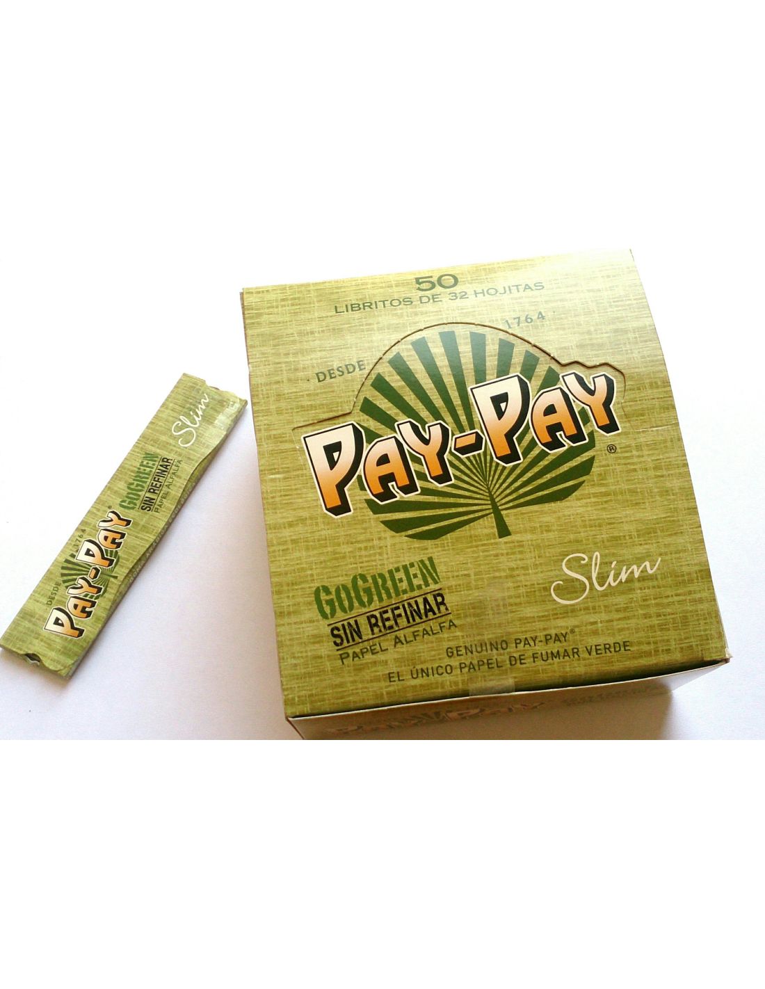 boîte de 50 carnets pay pay go green - papier non blanchi slim 