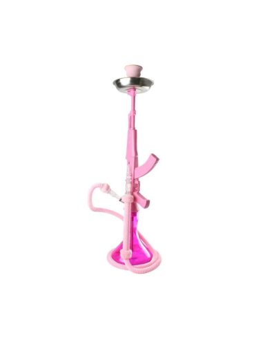  AK47 - Juego de cachimba de cristal Shisha Hookah con una  manguera de humo grande, diseño portátil, moderno kit de cachimba con  accesorios para cachimba (color negro) : Salud y Hogar