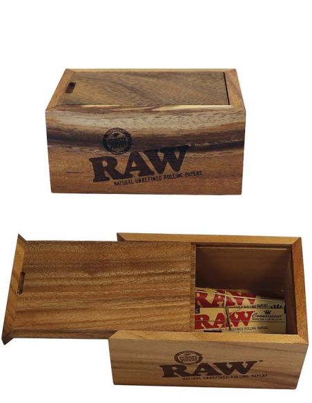 Raw Caja Madera Acacia Slide