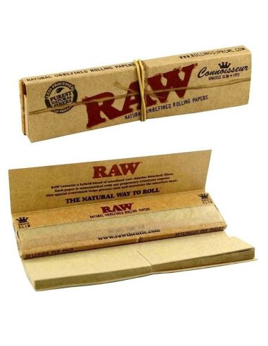  RAW Connoisseur KS - Papel de fumar fino con boquillas (paquete  de 10) : Salud y Hogar